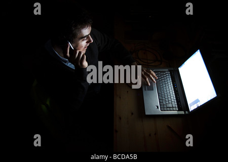 Working Late Stock Photo