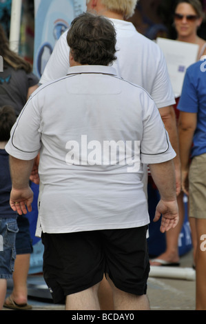 Obese man Stock Photo