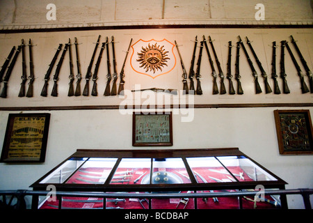 Weapons Museum In The City Palace Udaipur Rajasthan India Stock Photo