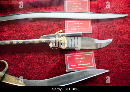 Weapons Museum In The City Palace Udaipur Rajasthan India Stock Photo
