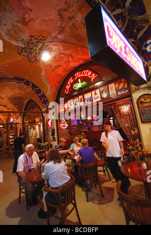 ISTANBUL, TURKEY. A cafe in the Grand Bazaar (Kapali Carsi). 2009. Stock Photo