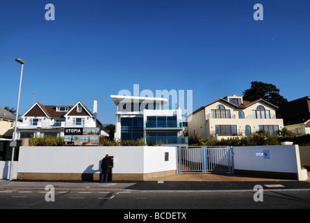 A PROPERTY DEVELOPMENT CALLED UTOPIA ON SHORE ROAD NEAR SANDBANKS WITH A PRICE TAG OF OVER 3M FEB 2008 UK Stock Photo