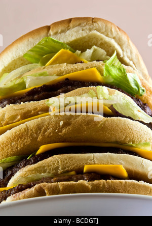 a big hamburger Stock Photo
