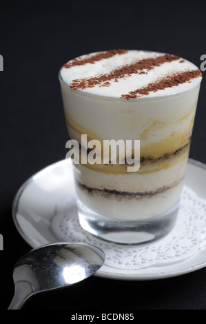 coffee flavoured Cream Dessert Stock Photo