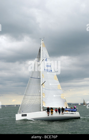 Round the Island Race 2009 J122 Stock Photo