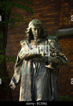 Poland Krakow Monument to astronomer Nicolaus Copernicus Stock Photo