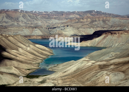 Linked by natural dams the six lakes of Band-e Amir (this one Haibat) were declared Afghanistan's first national park in 2009 Stock Photo