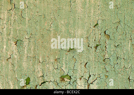 Old damaged paint on a concrete wall texture Stock Photo