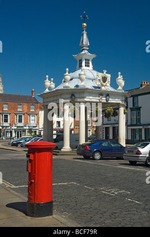 Market Cross in summer Saturday Market Beverley East Yorkshire England UK United Kingdom GB Great Britain Stock Photo