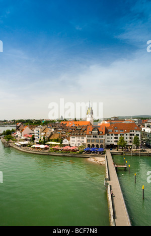 Germany, Baden-Wurttemberg, Lake Constance Area, Friedrichshafen, view from Port Jetty Tower Stock Photo