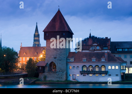 Germany, Baden-Wurttemberg, Lake Constance Area, Konstanz, Rheintorturm tower Stock Photo