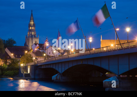 Germany, Baden-Wurttemberg, Lake Constance Area, Konstanz, Rhein Bridge Stock Photo