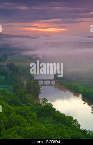 Dordogne River, Dordogne, Aquitaine, France Stock Photo