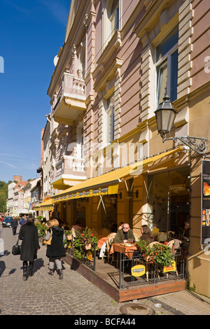 Lithuania, Vilnius, Old Town, street cafes along Pilies Street Stock Photo