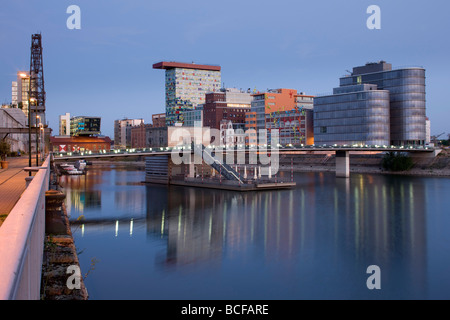 Germany, Rhineland-Westphalia, Dusseldorf, Medienhafen Stock Photo