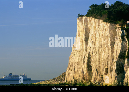 England, Kent, St.Margarets Bay, White Cliffs of Dover Stock Photo