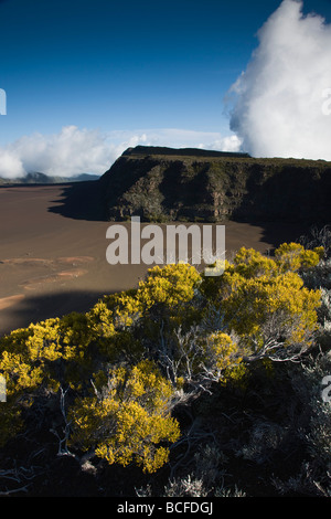 Reunion Island, Bourg Murat, Plaine-des-Sables, ash plain of  Piton de la Fournaise Volcano Stock Photo
