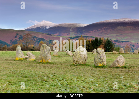 Castlerigg stone circle, Keswick, Lake District, Cumbria, England Stock Photo