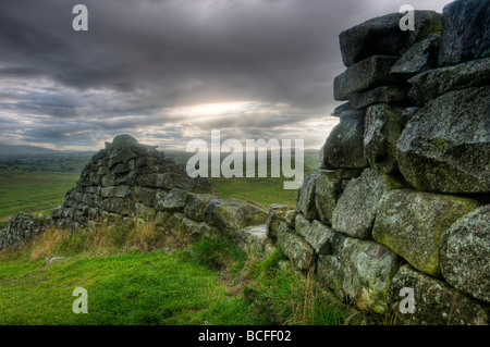 UK, Northumberland, Hadrians Wall Stock Photo