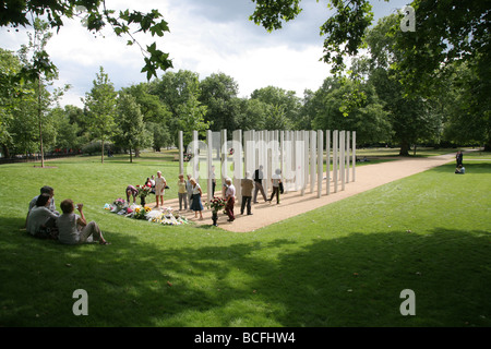 Memorial to the victims of the London terrorist attack on 7th July 2005, Hyde Park, London, UK Stock Photo