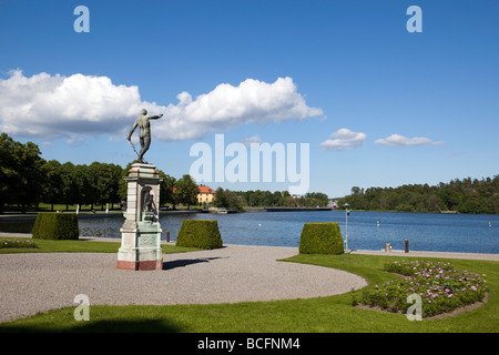 Front entrance, Drottningholm Palace (Sweden) Stock Photo