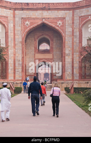 Isa Khan Mausoleum, Barber to Humayun on the site of Humayun's tomb,Punjab,Delhi,India Stock Photo