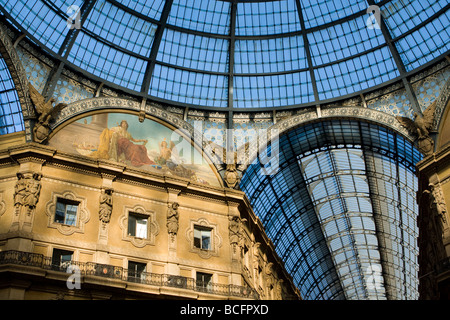 Roof of the Galleria Vittorio Emanuele, Milan, Italy Stock Photo