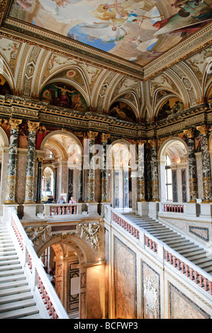 Kunsthistoriches Museum. Schonbrunn Palace, a magnificent baroque architectural masterpiece in Vienna, was the former summer residence of the Habsburg monarchs. Today, the palace and its extensive gardens are a UNESCO World Heritage Site, attracting millions of visitors every year who appreciate its historical and cultural significance. Stock Photo