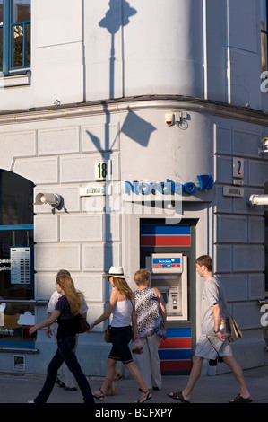 NORDEA Bank Old Town Vilnius Lithuania Stock Photo