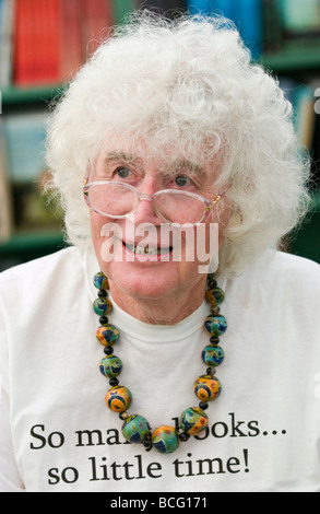 Jan Morris Welsh historian author and travel writer pictured at Hay Festival 2009  Stock Photo