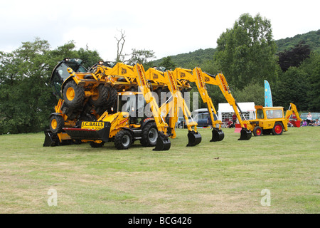 J C Balls, JCB Display Team at Ambergate, Derbyshire, England, U.K. Stock Photo