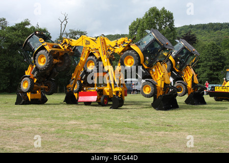 J C Balls, JCB Display Team at Ambergate, Derbyshire, England, U.K. Stock Photo