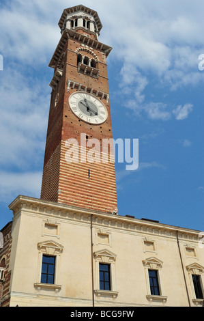 Piazza delle Erbe, Verona, Province of Verona, Veneto, Italy Stock Photo