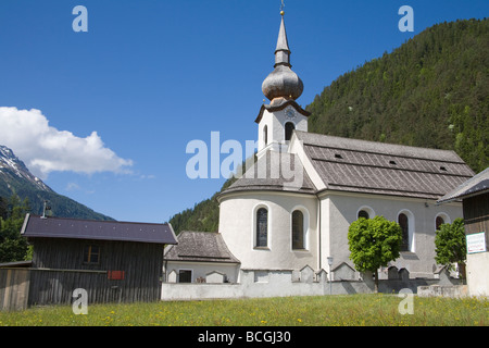 Biberwier Austria EU May St Rochus chapel in this ski resort village in the Fern Pass Stock Photo