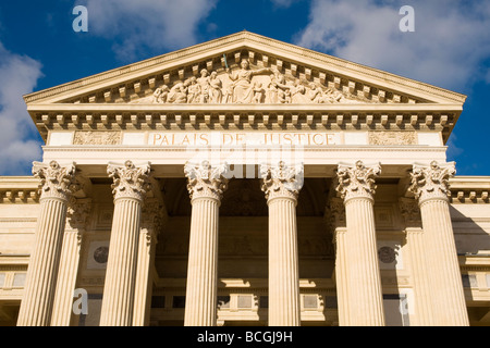 Courthouse, or Palais de Justice, Nimes, France Stock Photo