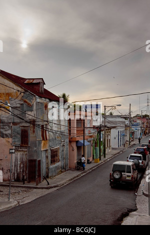 Puerto Plata, Dominican Republic - Local woman at Street Umbrellas in