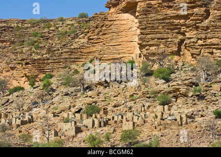 Small Village in Pays Dogon in Mali Stock Photo