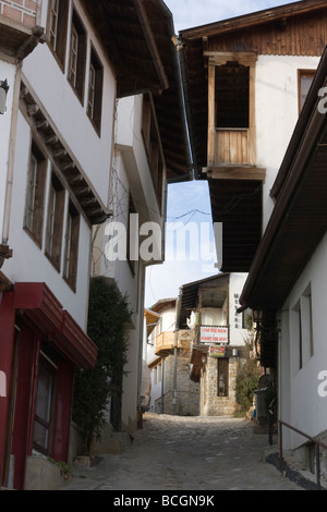 Veliko Tarnovo, historic town, wellknown with its traditional architecture, architectural heritage, Bulgaria, Eastern Europe Stock Photo
