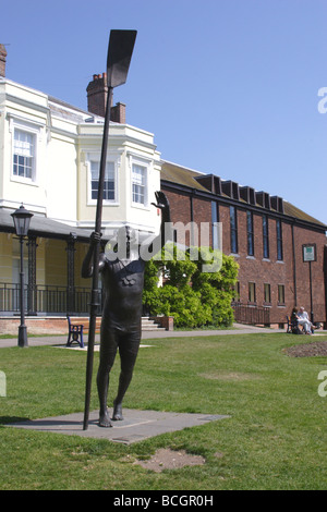 Sir Steve Redgrave statue Marlow Buckinghamshire Stock Photo