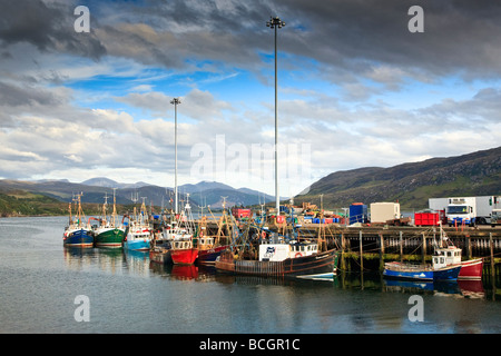 Fishing boats in Ullapool harbour Western Highlands Scotland UK 2009 Stock Photo