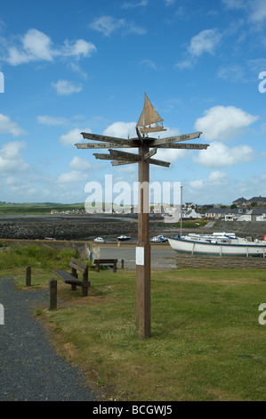 Port William, lying on the eastern shore of Luce Bay in Galloway Stock Photo