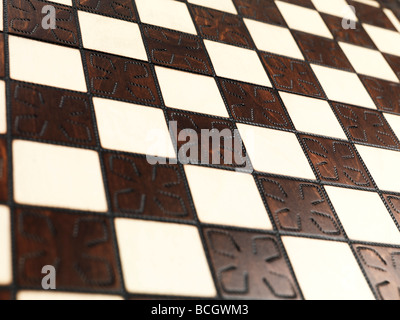 Closeup of a chessboard Stock Photo