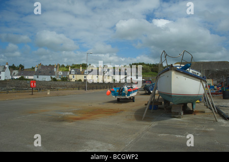 Port William, lying on the eastern shore of Luce Bay in Galloway Stock Photo