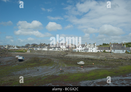 Port William harbour, lying on the eastern shore of Luce Bay in Galloway Stock Photo