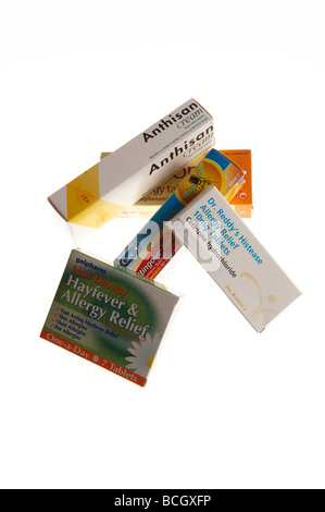 Anti histamine for allergy and insect bites Stock Photo