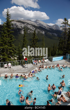 Canada Alberta Banff National Park Upper Hot Springs Pool Stock Photo