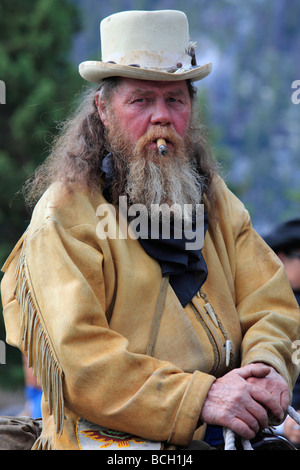 Canada Alberta Banff Canada Day Parade outdoorsman portrait Stock Photo