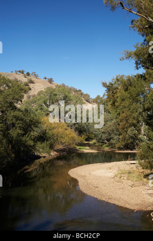 Tumut River near Brungle Gundagai Tumut Road New South Wales Australia Stock Photo