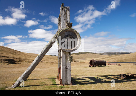 Old Gold Stamping Battery Historic Abandoned Gold Rush Town of Kiandra Kosciuszko National Park Snowy Mountains NSW Australia Stock Photo