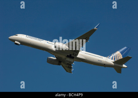 A Continental Airlines Boeing 757 Jet Airplane Stock Photo